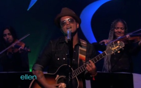 Bruno Mars performs “Grenade” Live on The Ellen Show