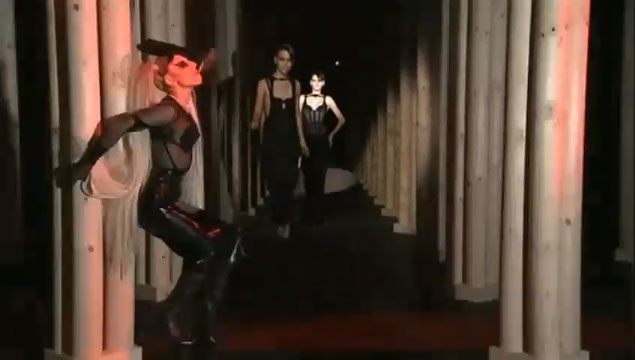 Lady Gaga walks the runway previewing “Government Hooker” at Mugler Fashion Show