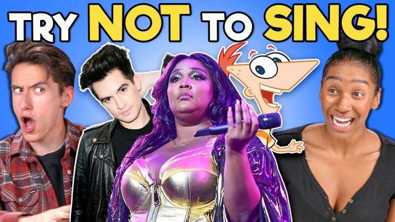 Teens Reaction to Try Not to Sing Along Challenge (Lizzo, Normai, Panic! at the Disco)