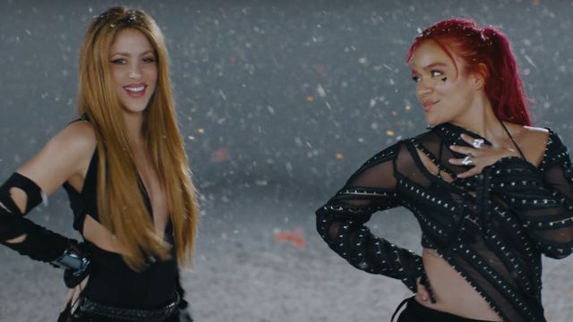 Shakira (left) & Karol G (right)