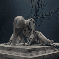 "Bad Angel" single cover art // Anyma, LISA