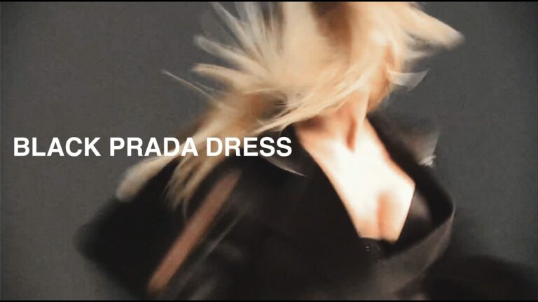 Ellie Goulding – Black Prada Dress