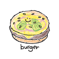 'Burger' single cover art // bbno$